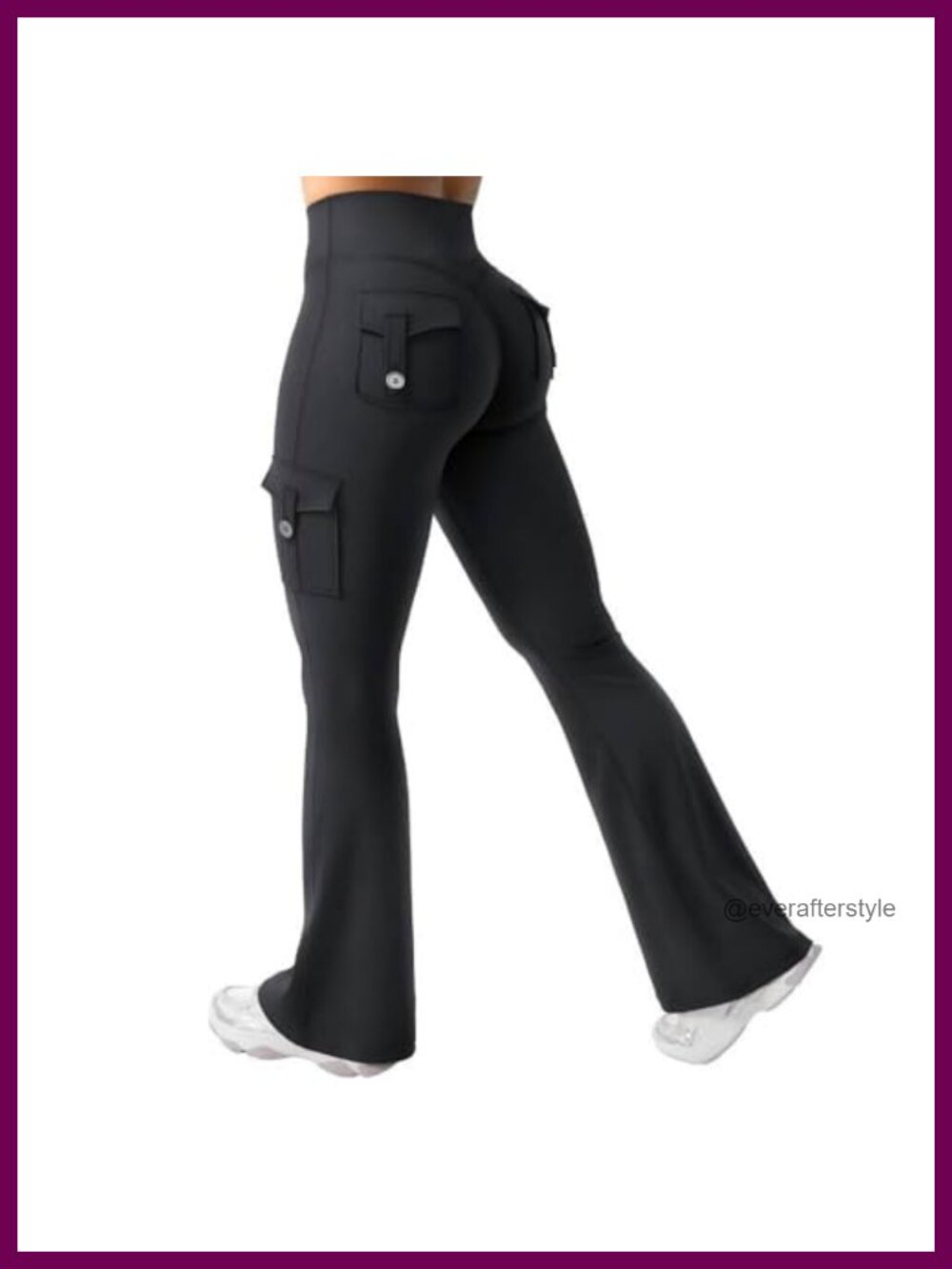 High Waisted Flare Leggings with Pockets Women Yoga Pants